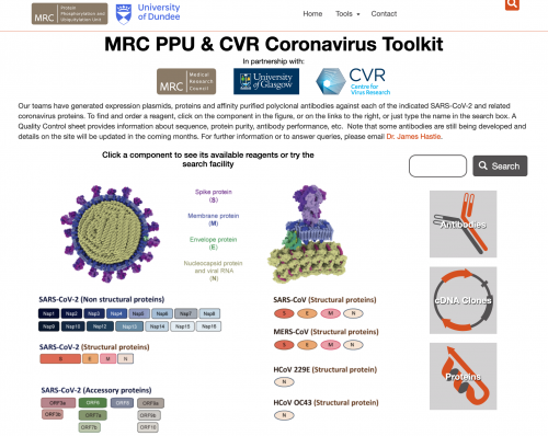 MRC PPU & CVR Coronavirus Toolkit Website (MRCPPU-COVID.Bio) | MRC PPU